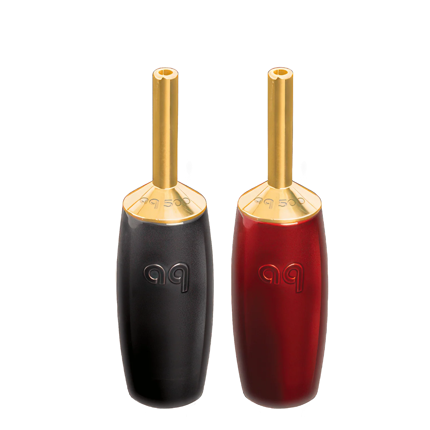 AudioQuest 500 Series Banana Speaker Connectors – Fits Standard Banana Jacks (Supports up to 9 AWG)