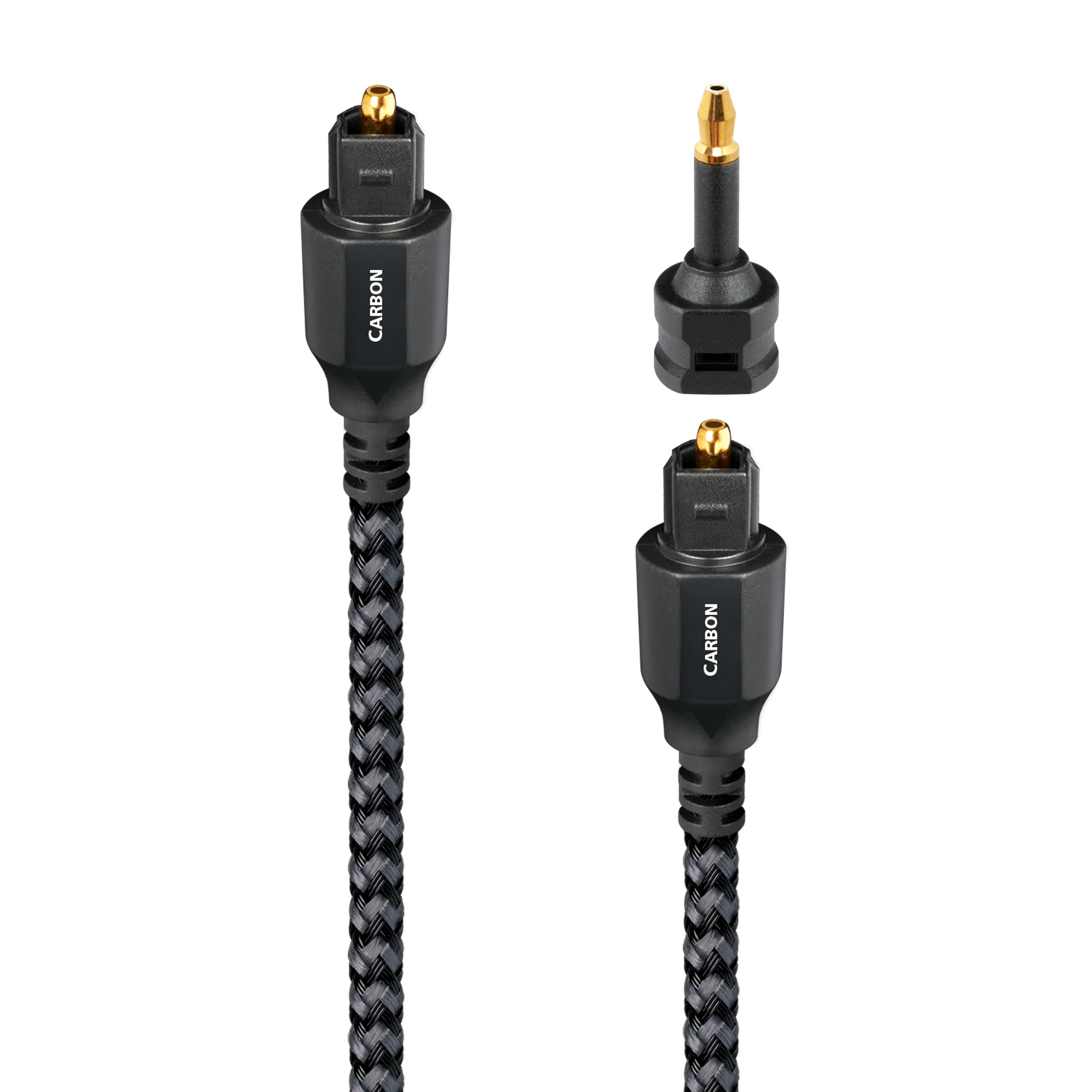 AudioQuest Carbon Optical Toslink Fiber-Optic Cable + Mini-Adaptor