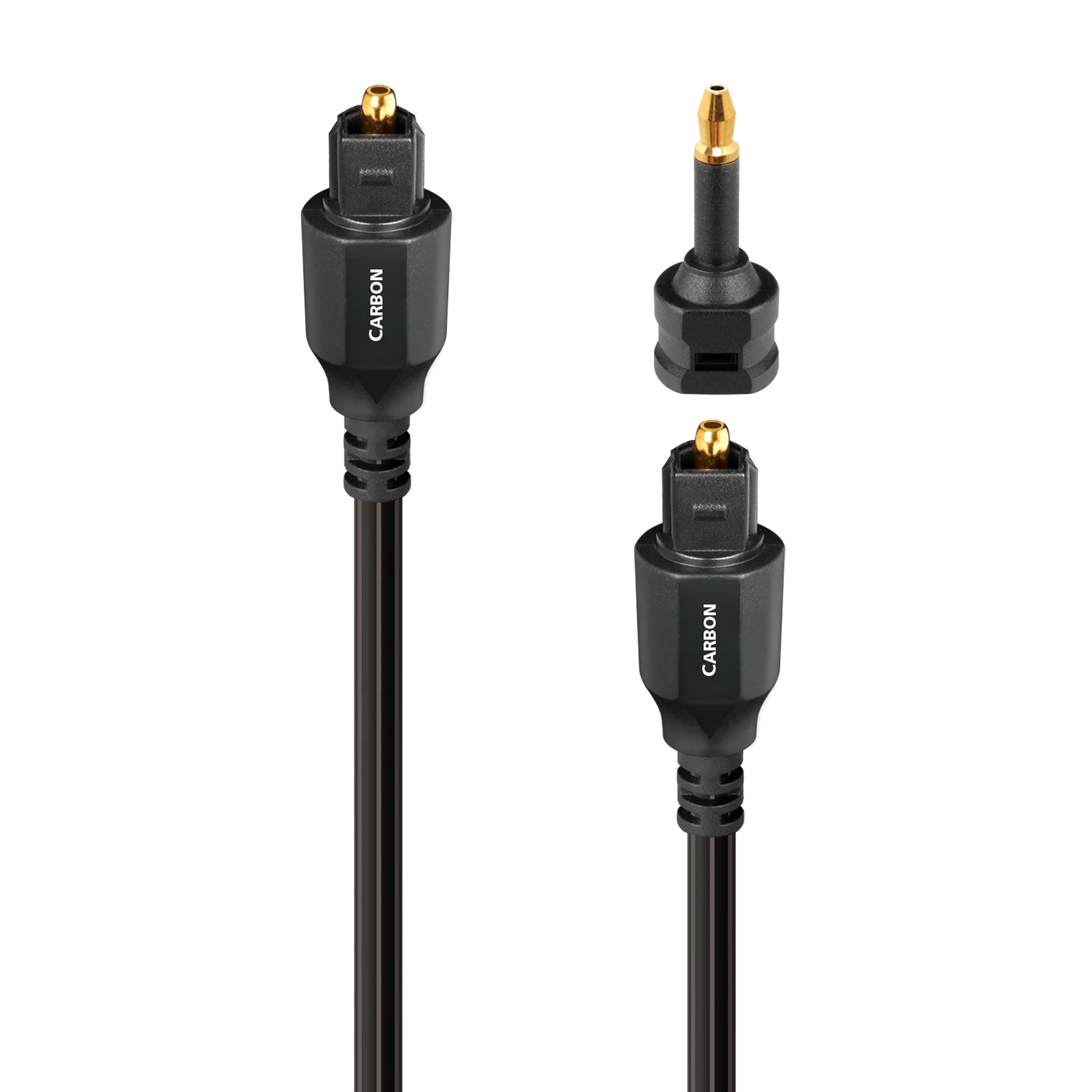 AudioQuest Carbon Optical Toslink Fiber-Optic Cable + Mini-Adaptor - Image 2