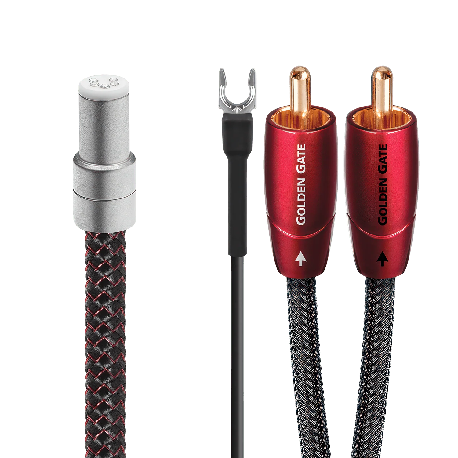 AudioQuest Golden Gate JIS > RCA Tonearm Cable + Ground Wire