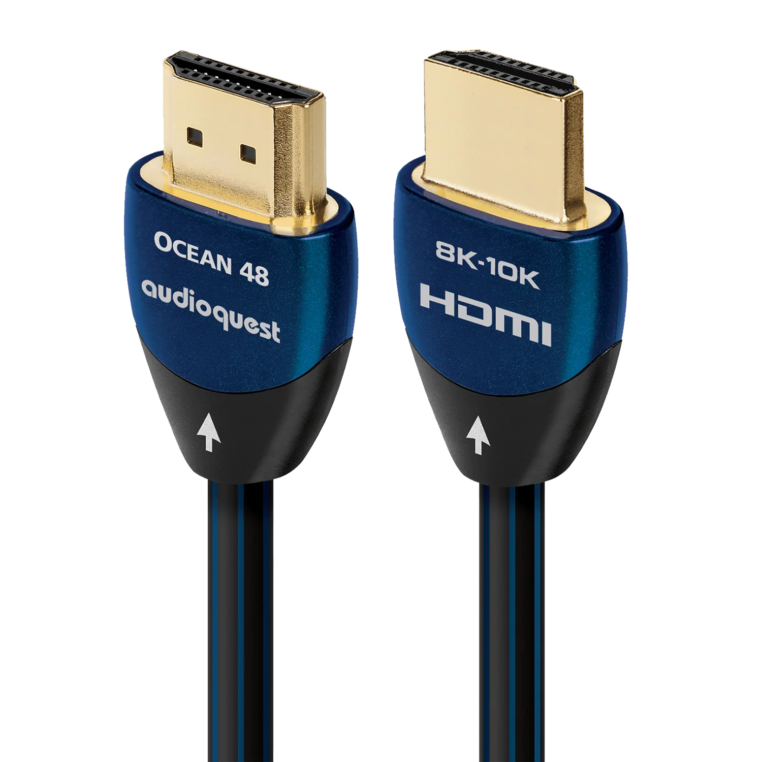 AudioQuest Ocean 48 2.1 HDMI Cable - 8K/10K Ultra HD, Gaming, High-Speed, In-Wall Rated, 48Gbps, HDR, eARC