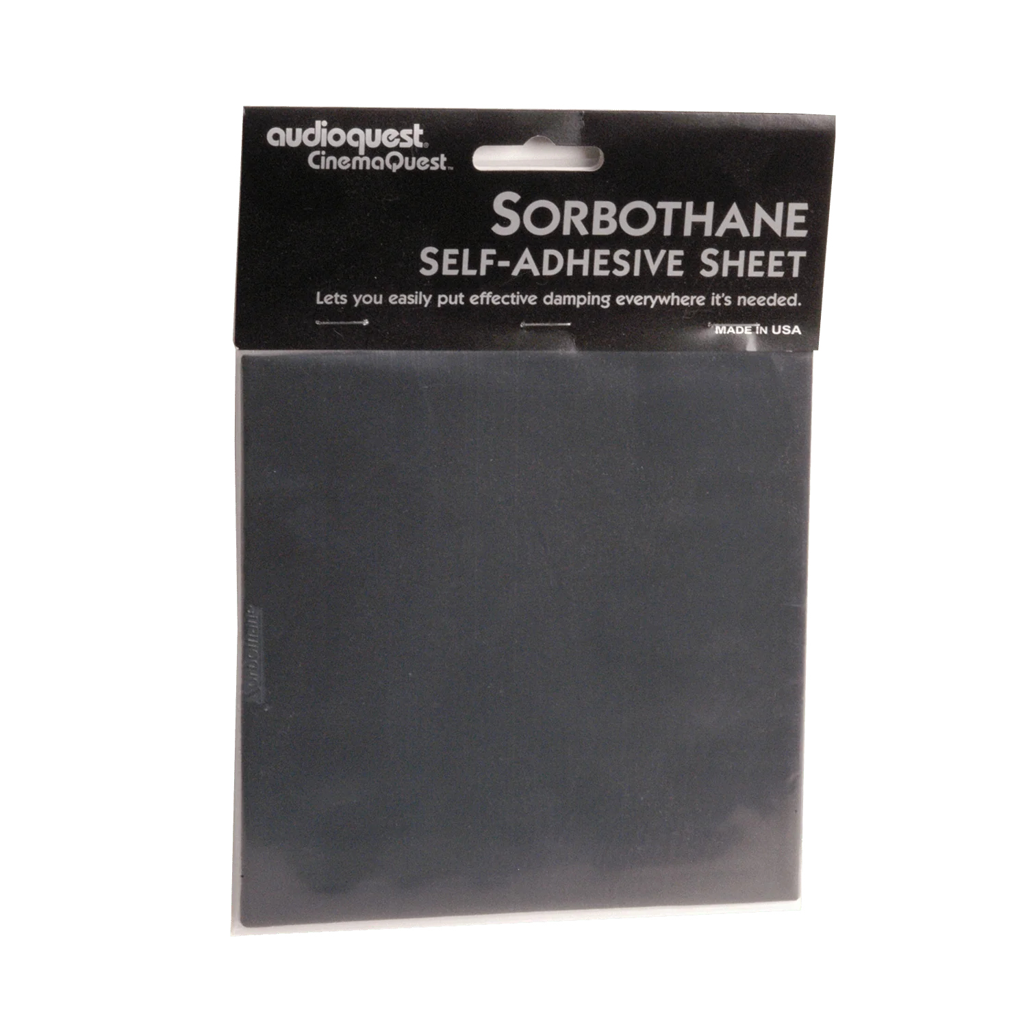 AudioQuest Sorbothane® 6" x 6" Self-Stick Sheet Damping Sheet