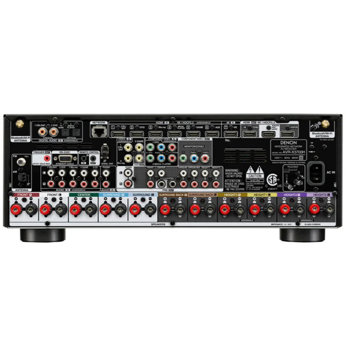 Denon AVR-X3700H Receiver, 9.2 Channel - Image 2