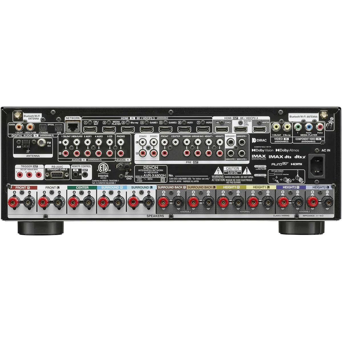 Denon AVR-X4800H 9.4-Channel Home Theater Receiver - Image 2