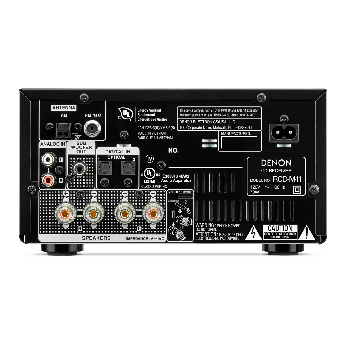 Denon D-M41 System with Bluetooth FM/AM Tuner CD Player - Image 4