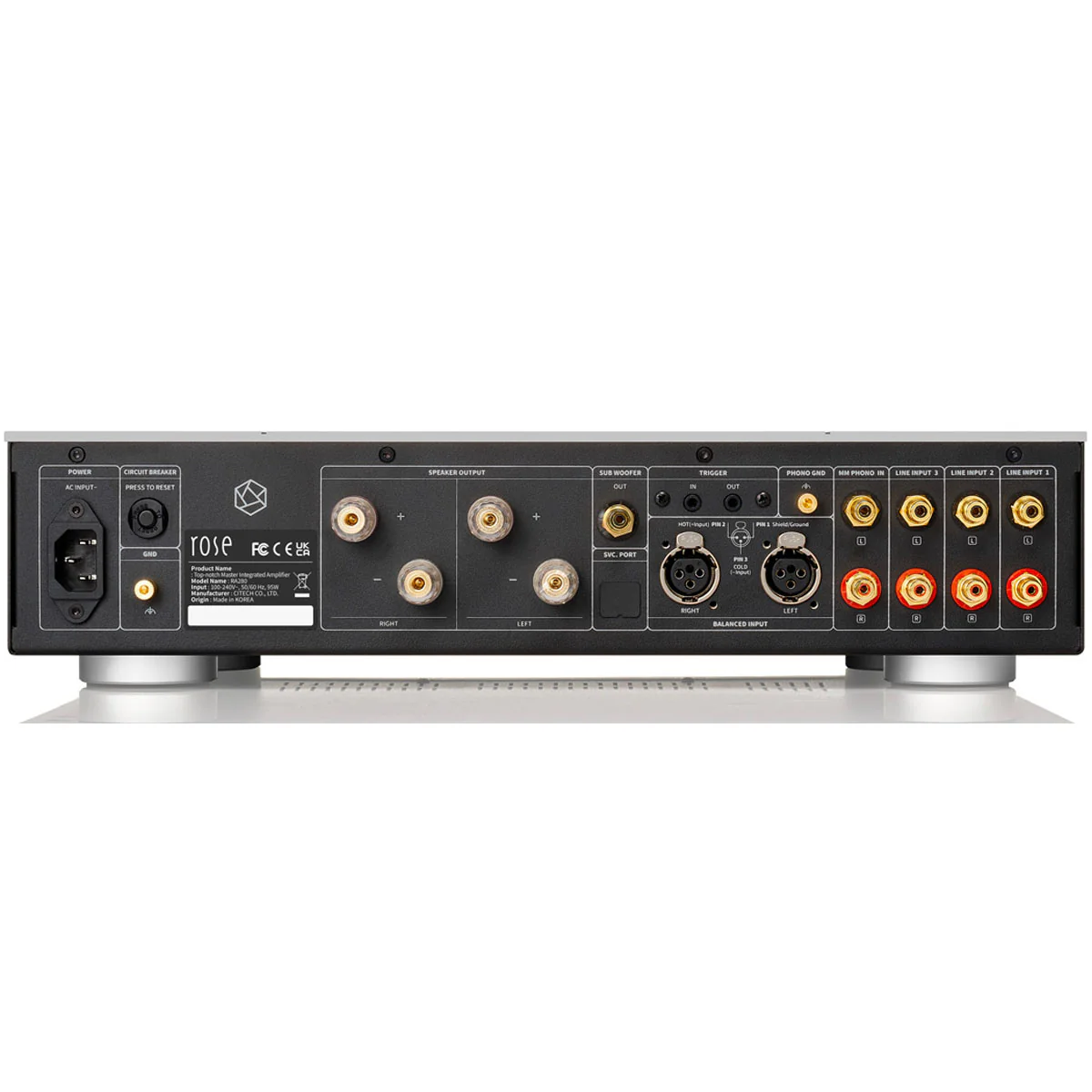 HiFi Rose RA280 Reference Integrated Amplifier - Silver - Image 6