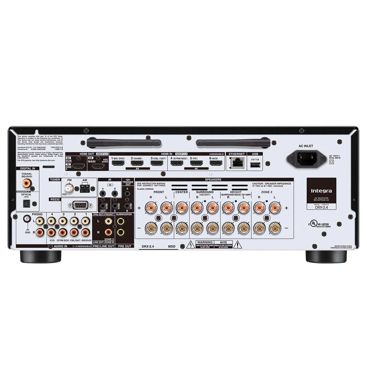 Integra DRX 2.4 7.2-Channel Network Home Theater Receiver - Image 2