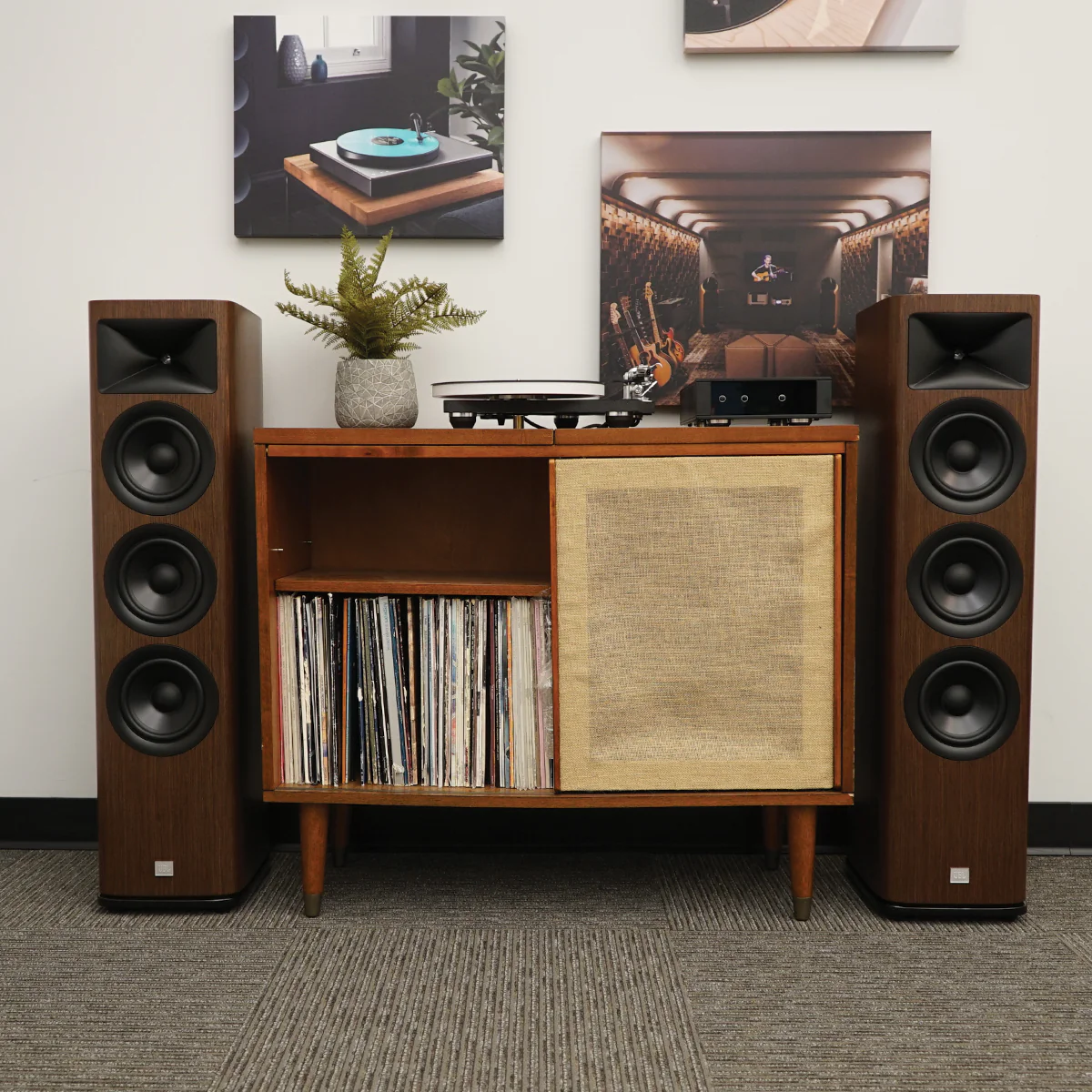 JBL HDI-3600 2.5-Way Floorstanding Loudspeaker - Gray Oak - Image 6