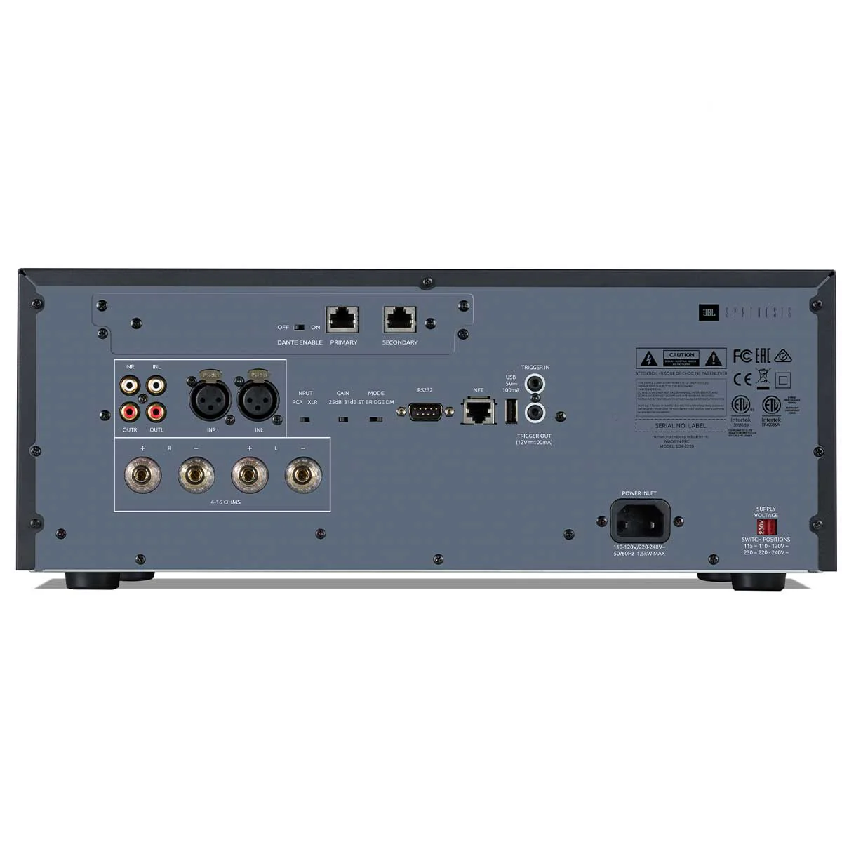 JBL Synthesis SDA-2200 2 Channel Class G Amplifier - Image 3