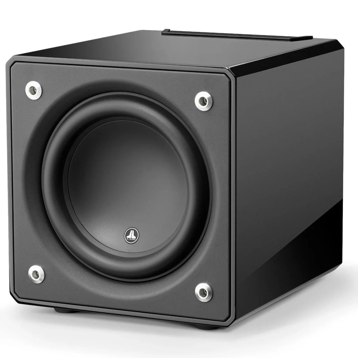 JL Audio E112 Powered Subwoofer - Gloss Black - Image 3