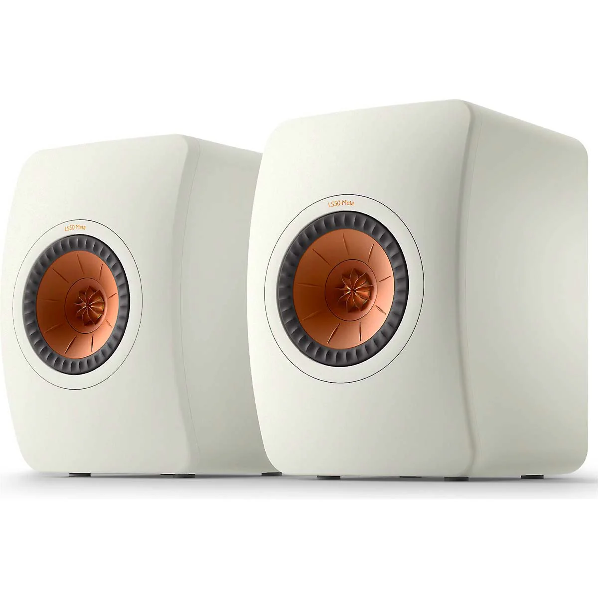 KEF OPEN BOX LS50 Meta Monitor Bookshelf Speakers - Mineral White - Pair - A Grade