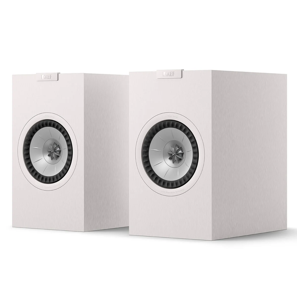 KEF OPEN BOX Q1 Meta Bookshelf Speakers w/Grille - White - Pair - A Grade