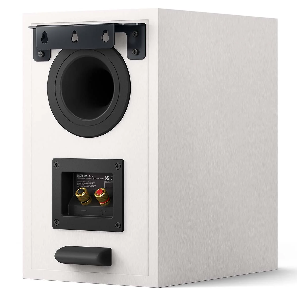 KEF OPEN BOX Q1 Meta Bookshelf Speakers w/Grille - White - Pair - A Grade - Image 2
