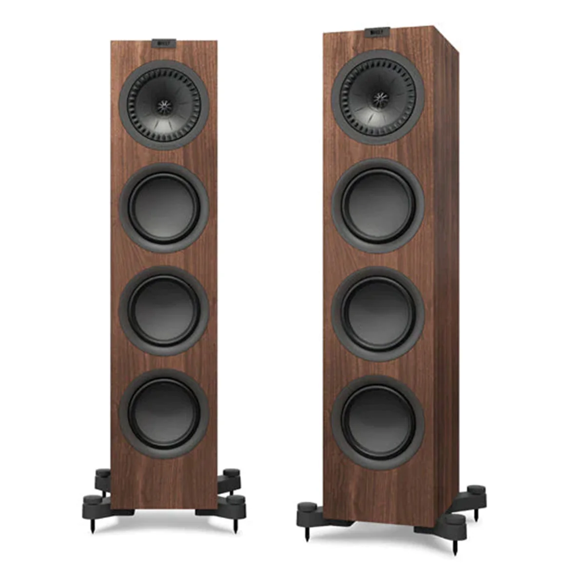 KEF OPEN BOX Q750 Floorstanding Speakers - Each - Walnut - A Grade