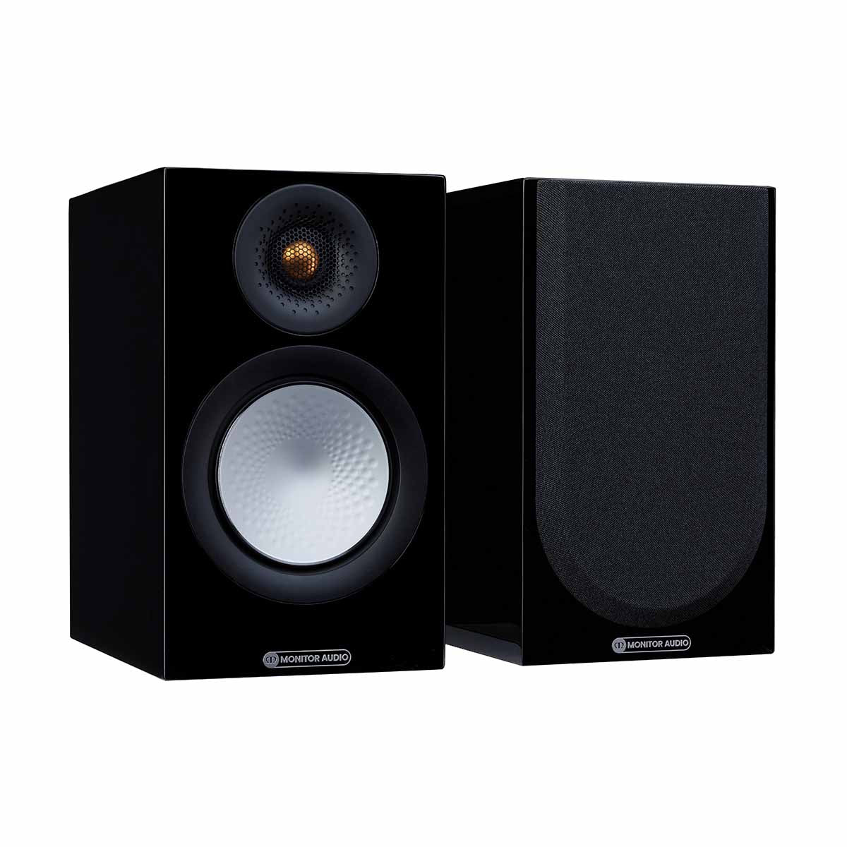 Monitor Audio OPEN BOX Silver 50 7G Bookshelf Speakers - Pair - Gloss Black - C Grade