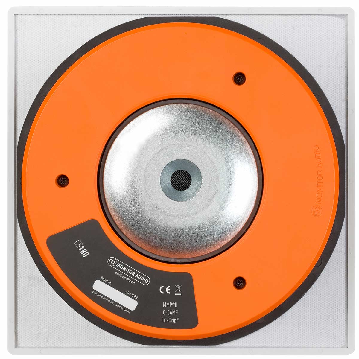 Monitor Audio Slim 180 In-Ceiling & In-Wall Speaker - Square Grille - Image 3