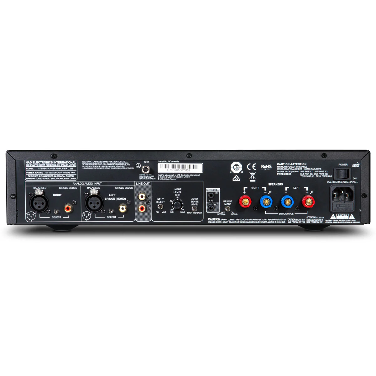 NAD OPEN BOX C268 Stereo Power Amplifier-Good Condition - Image 2