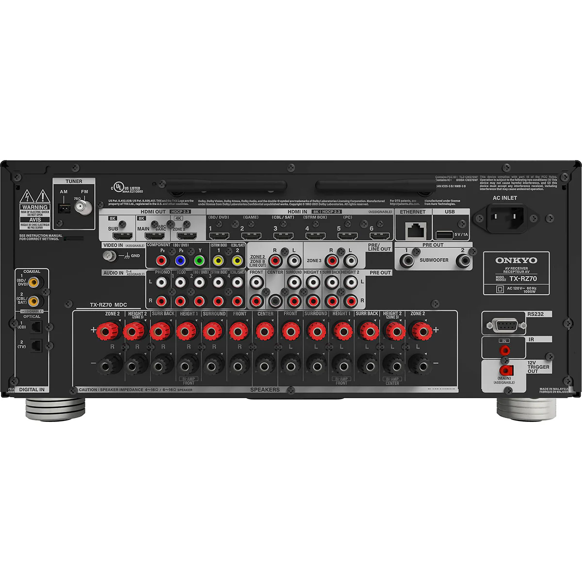 Onkyo OPEN BOX TX-RZ70 11.2-Channel Home Theater Receiver - A Grade - Image 3