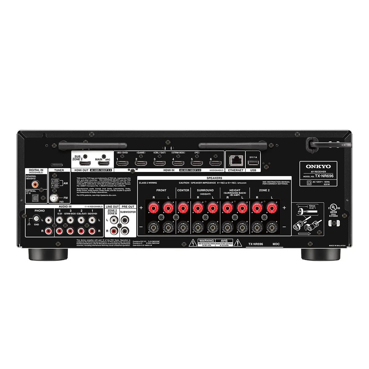 Onkyo TX-NR696 7.2 Channel Home Theater Receiver - Image 2
