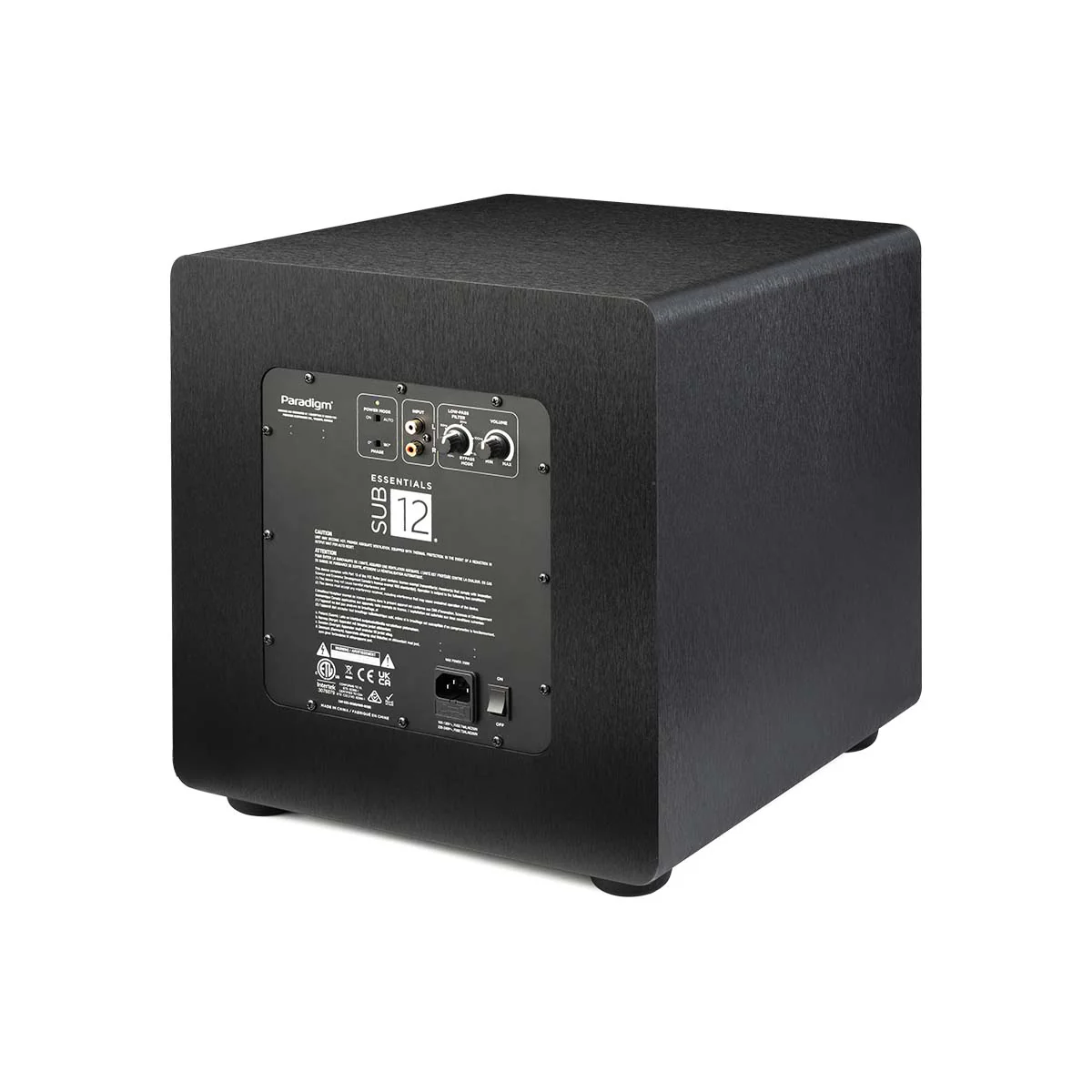 Paradigm Essentials Sub 12 Subwoofer - Black - Image 7