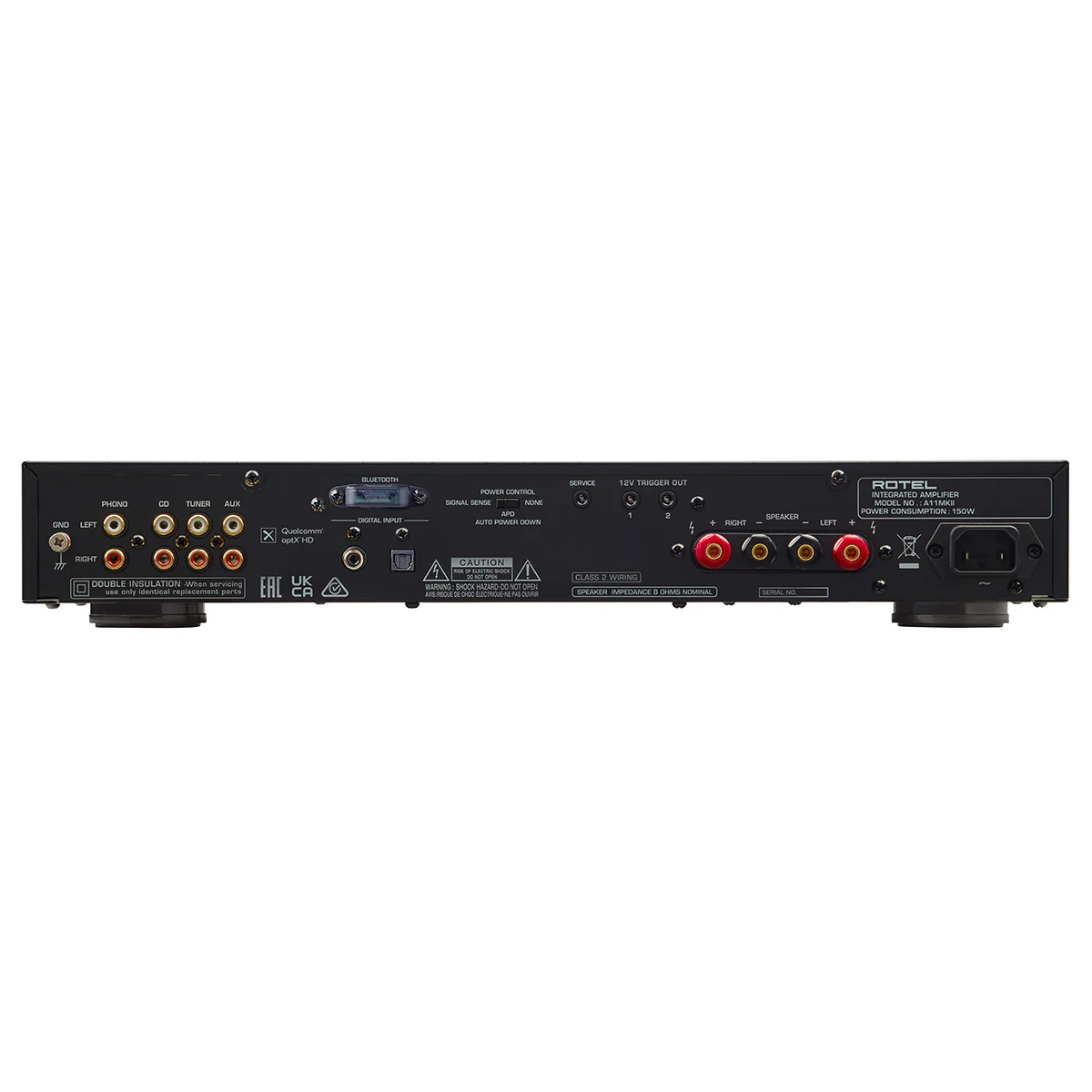 Rotel OPEN BOX A11MKII-SLV Integrated Amplifier - Silver - A Grade - Image 2