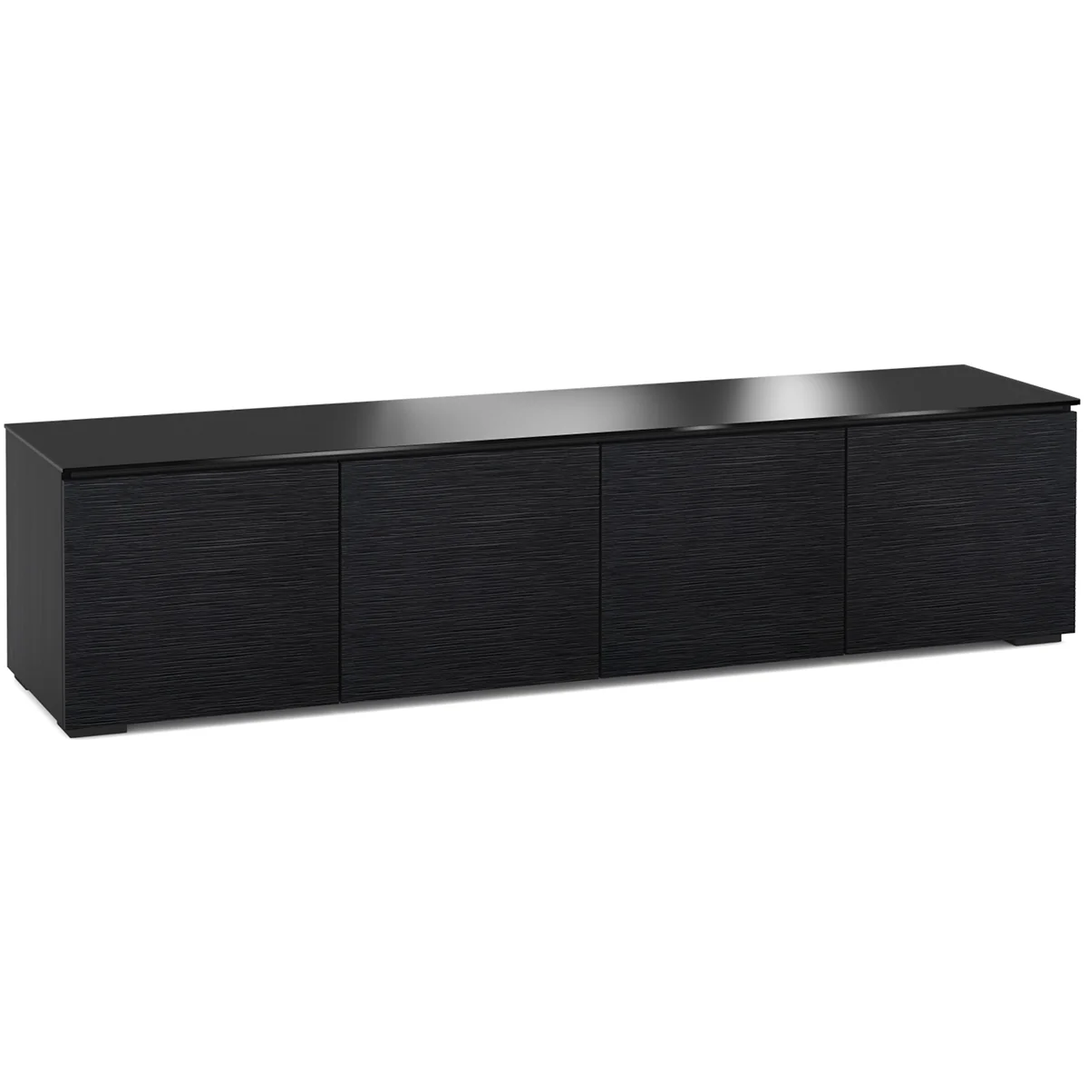 Salamander Designs Chicago 247 Quad-Width AV Cabinet - Textured Black Oak