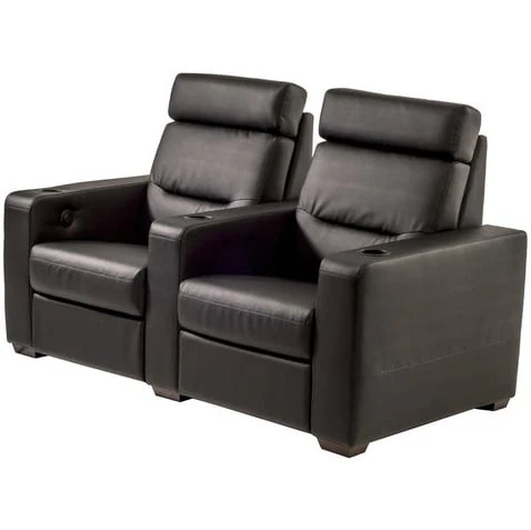 Salamander Designs TC3 Straight 2 Seat Combination Theater Chair - Black