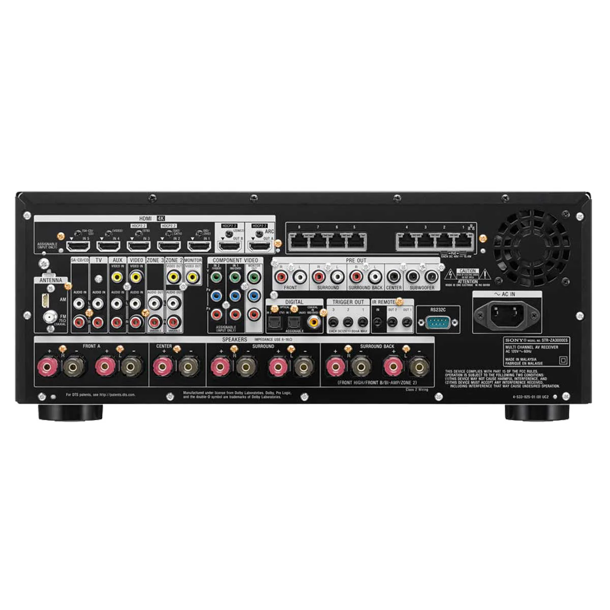 Sony STRZA3100ES STR-ZA3100ES 7.2 Channel 4K AV Receiver - Image 4
