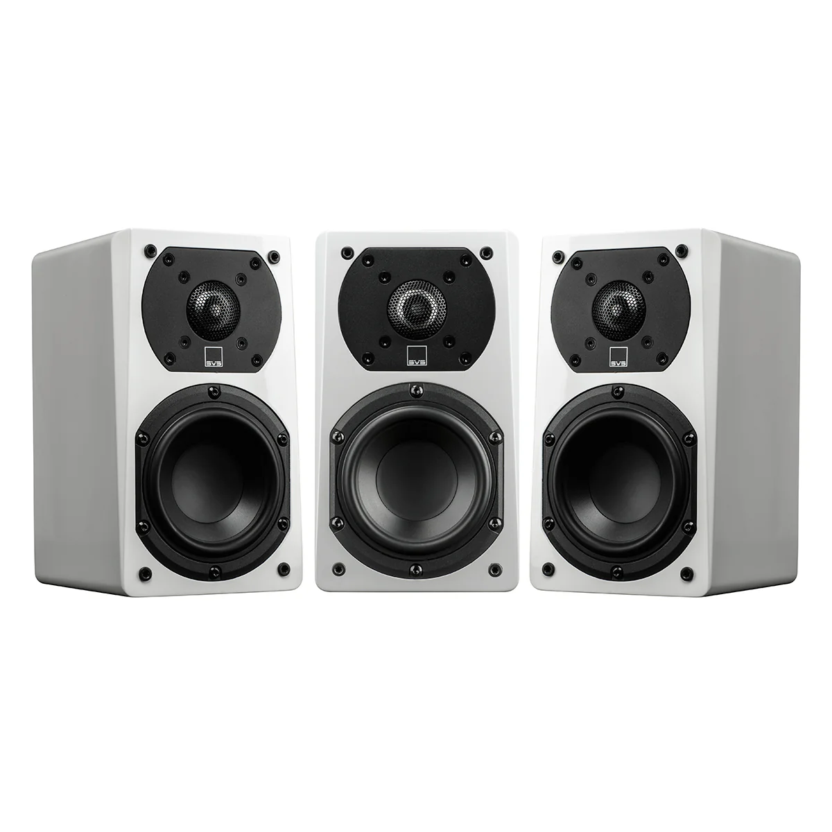 SVS OPEN BOX Prime Satellite Surround Speaker - Gloss White - Set of 3 - A Grade